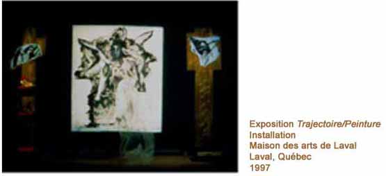 INSTALLATION-TRAJECTOIRE/PEINTURE-MAISON DES ARTS DE LAVAL 
