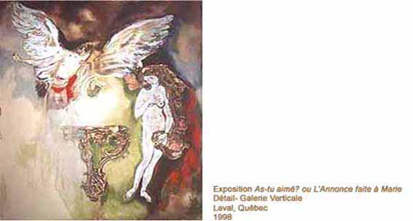 Detail- As-tu aim�? ou l'Annonce faite � Marie-GALERIE VERTICALE-LAVAL 