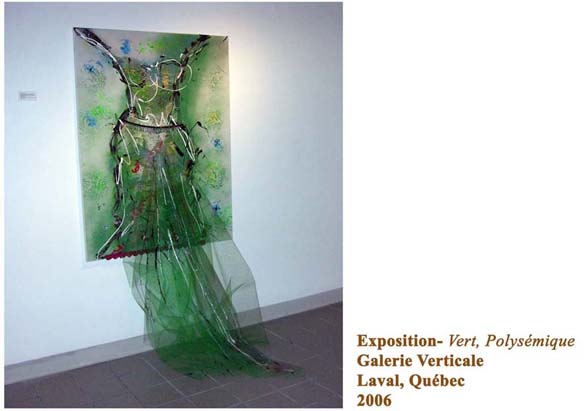 Tableau-robe vert-VERT-GALERIE VERTICALE-LAVAL