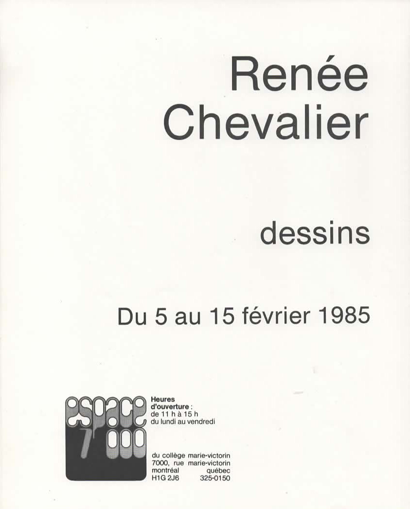 Espace 7000 Dessins 1985