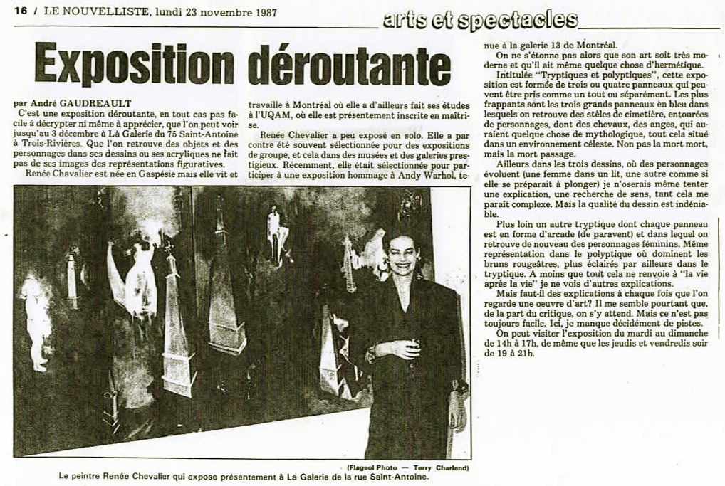 La Galerie 1987 Le Nouvelliste